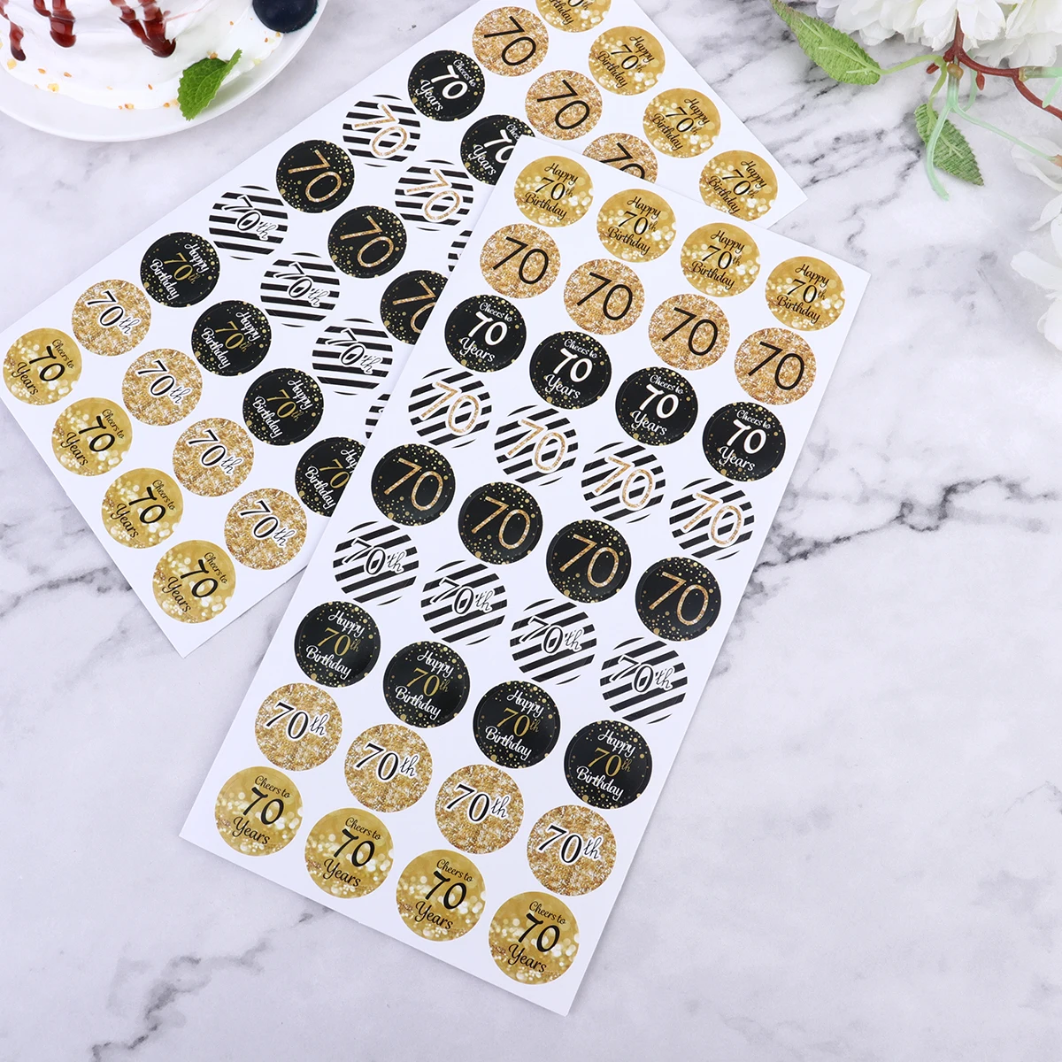 

432 Pcs Birthday Party Stickers Round Label Sealing for Gift Packing Decals Packaging