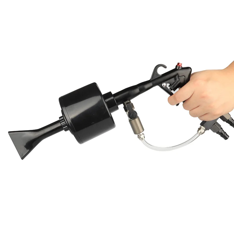 

New High-pressure Car Wash Machine Dual Hose Water-air Mixing Foam Gan Strong pp Material Nozzle Car Cleaning Spray Gan