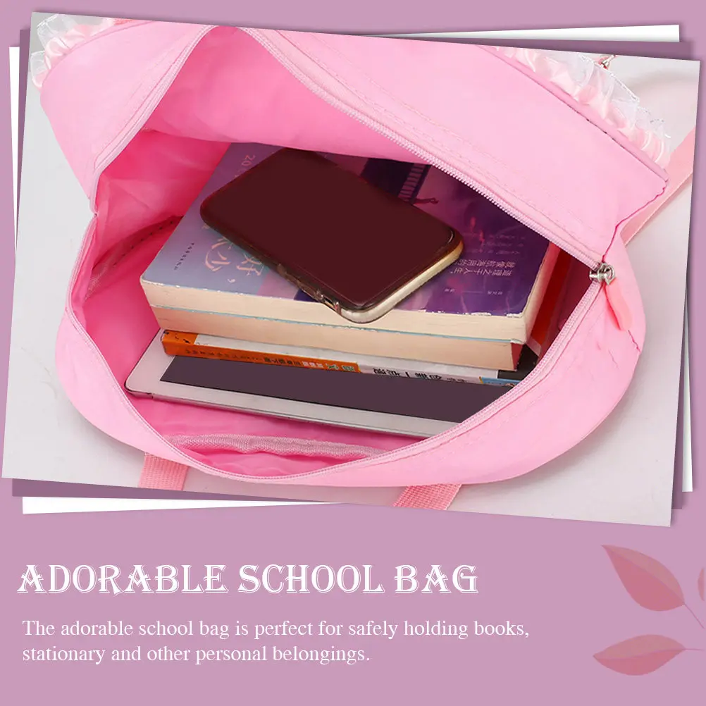 

Ballet Dance Backpack Child Lovely Portable Handbag Zipper Closure Candy Storage Gift Useful Knapsack for Girl Ballet Dance Bag