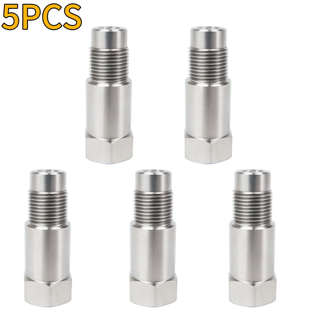 5PCS Oxygen Sensor Spacer Adapter M18X1.5 Extender Spacer Adapter with Catalytic Converter CEL Eliminator Check Engine Light