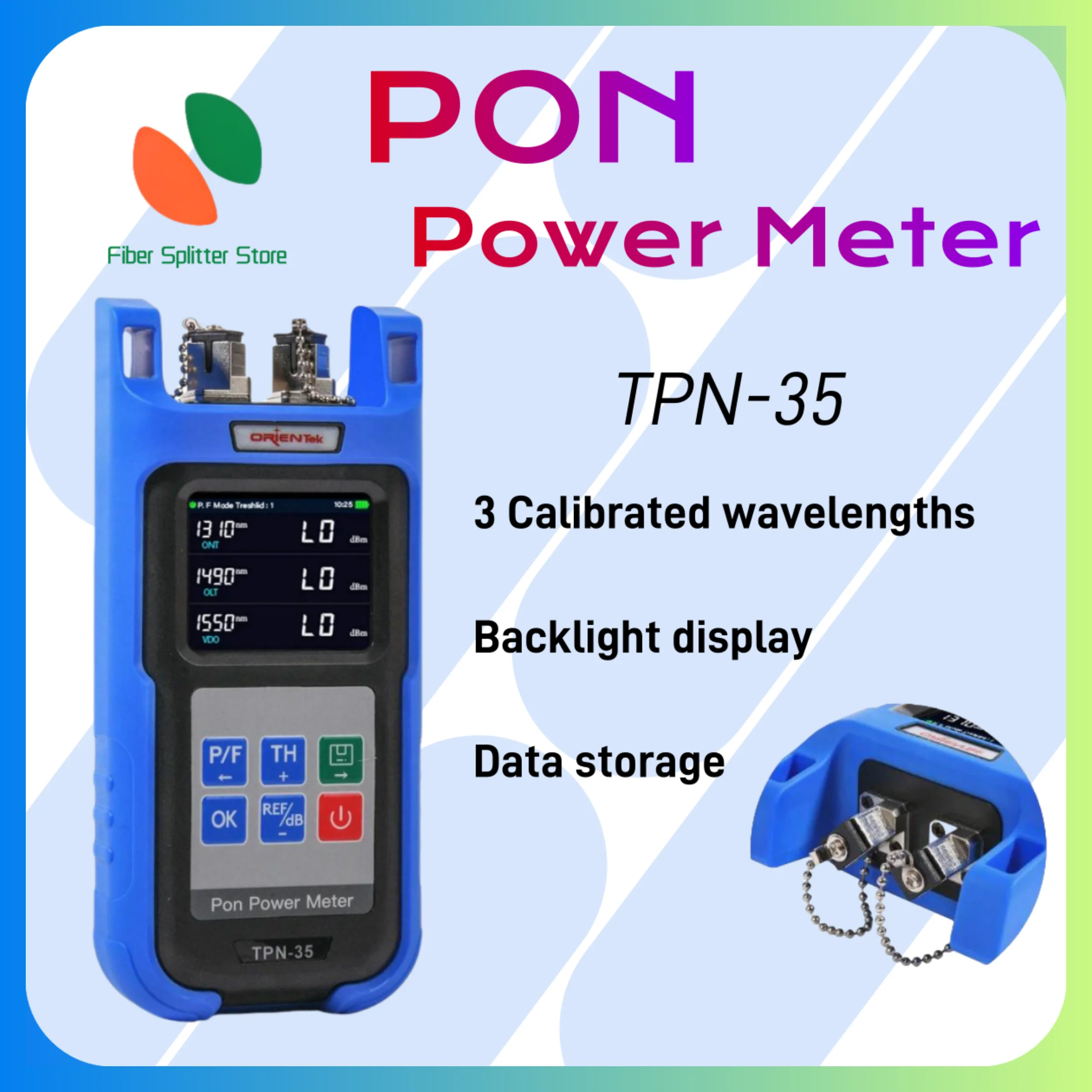 PON Fiber Optic Energy Management, OTDR Tester, Orientek, TPN-35, SC, APC, SC, UPC, 1310 nm, 1490 nm, 1550nm