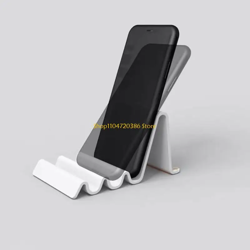 K0EA Tablet Smartphone Stand 360 Degree Rotating Base Nonslip Waving Pattern Space Saving Ergonomic Viewing Reading Position