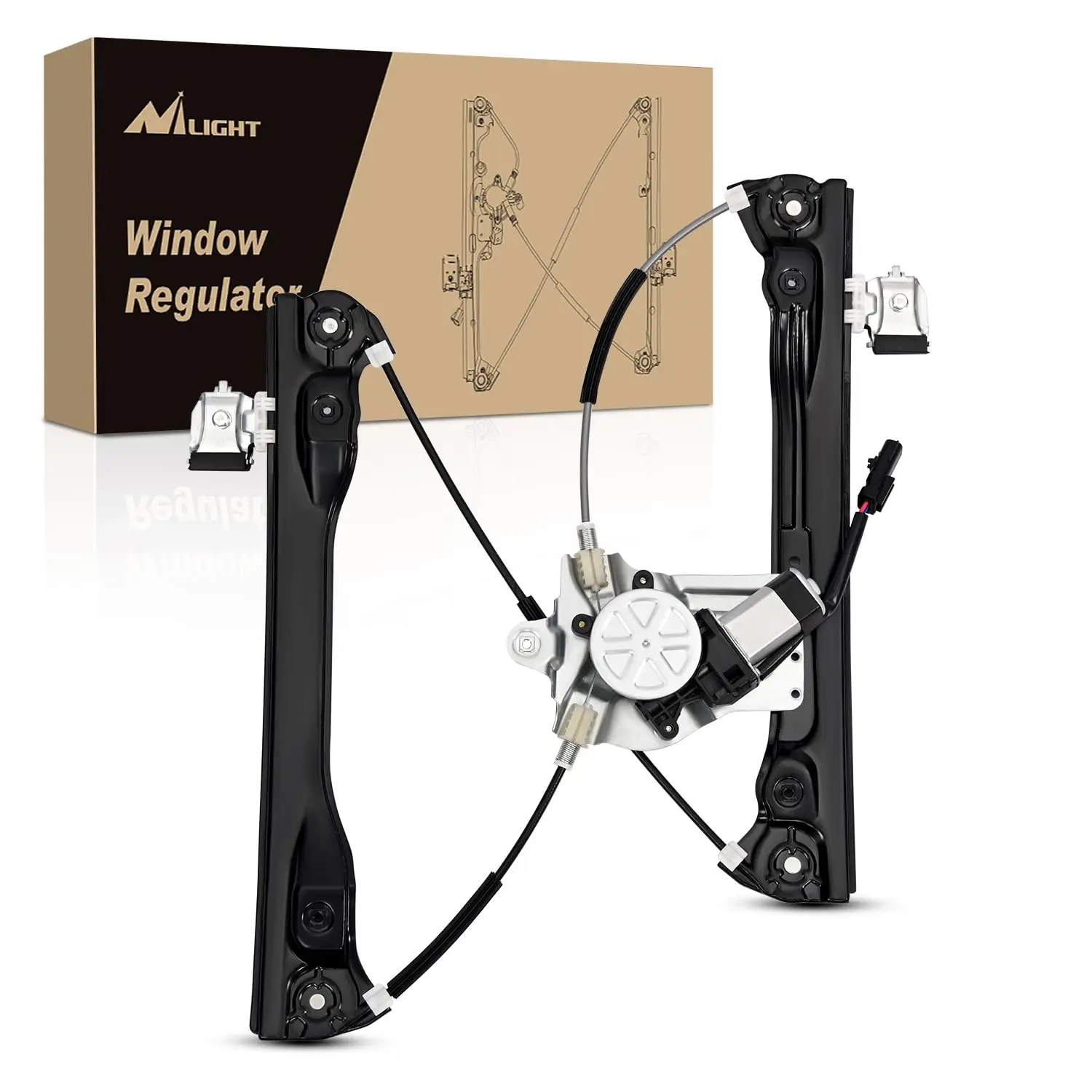 Nilight 751-740 Power Window Regulator with Motor for Front Passenger Side Compatible Chevy Cruze 2012-2016 Chevy Cruze 2pins