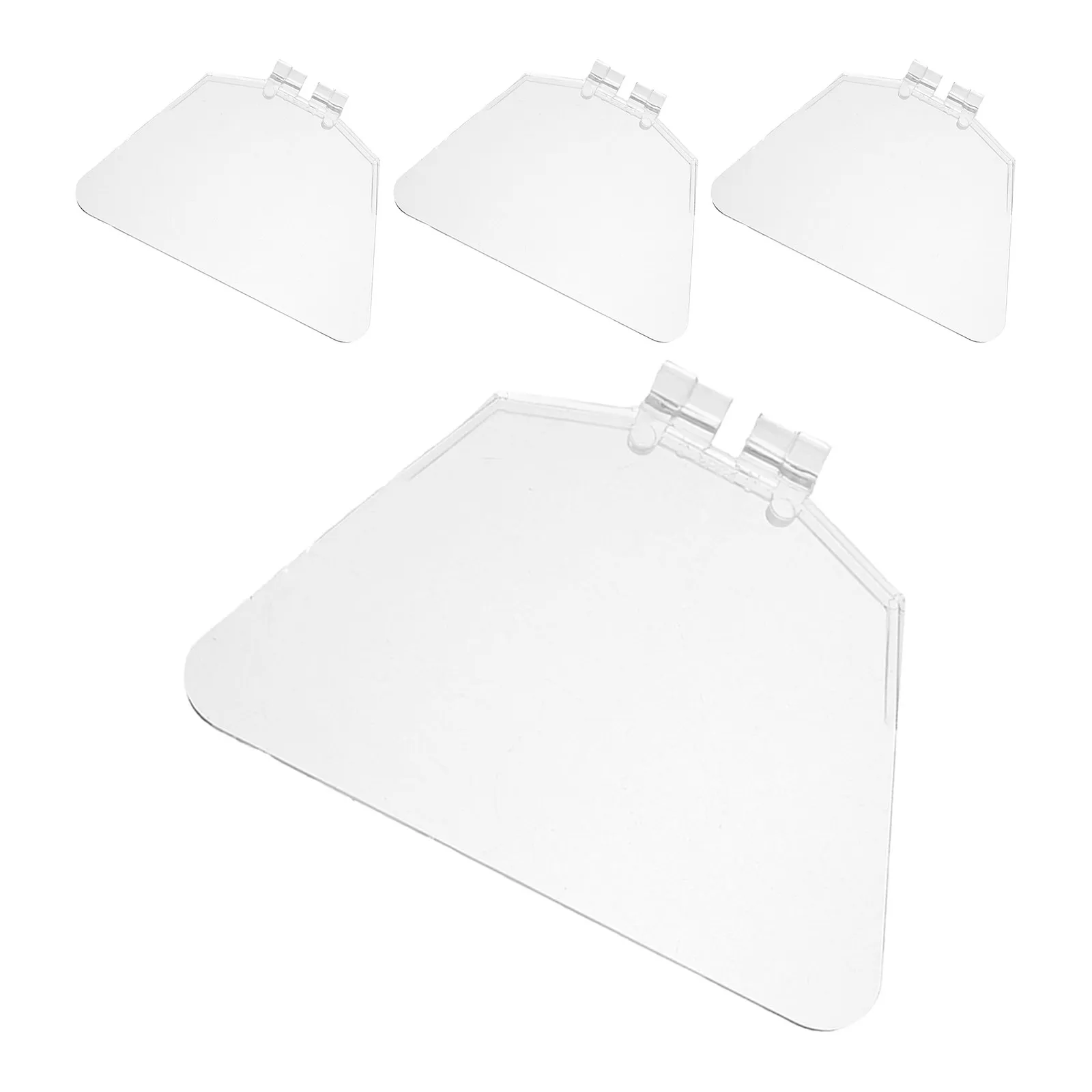 4Pcs Bench Grinder Safety Guard Replacement Panel Transparent Spark Deflector Workshop Grinding Machine Parts