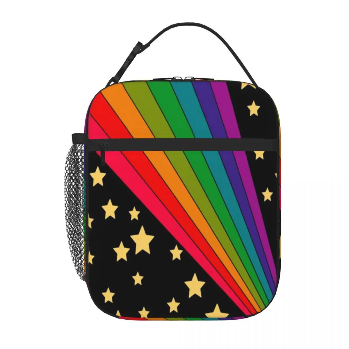 Hot Sale Stars And Rainbow Outdoor Rugged Thermal Food Carrier Urban Commute Adult Lunch Bag