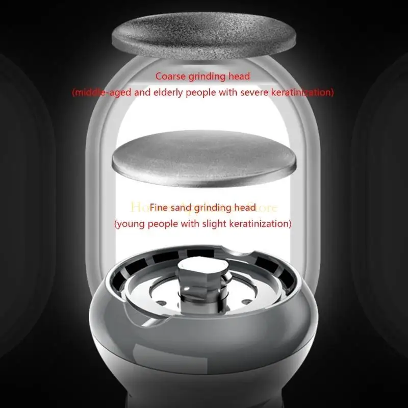 

D0AB Electric Foot Grinder Portable File Vacuum Callus Remover Foot Care