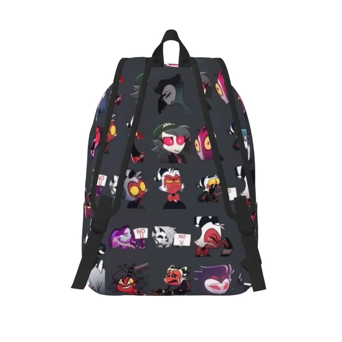 Helluva Boss-mochila de dibujos animados para hombre y mujer, morral de hombro para el trabajo de secundaria, Millie Blitzo Moxxie Loona