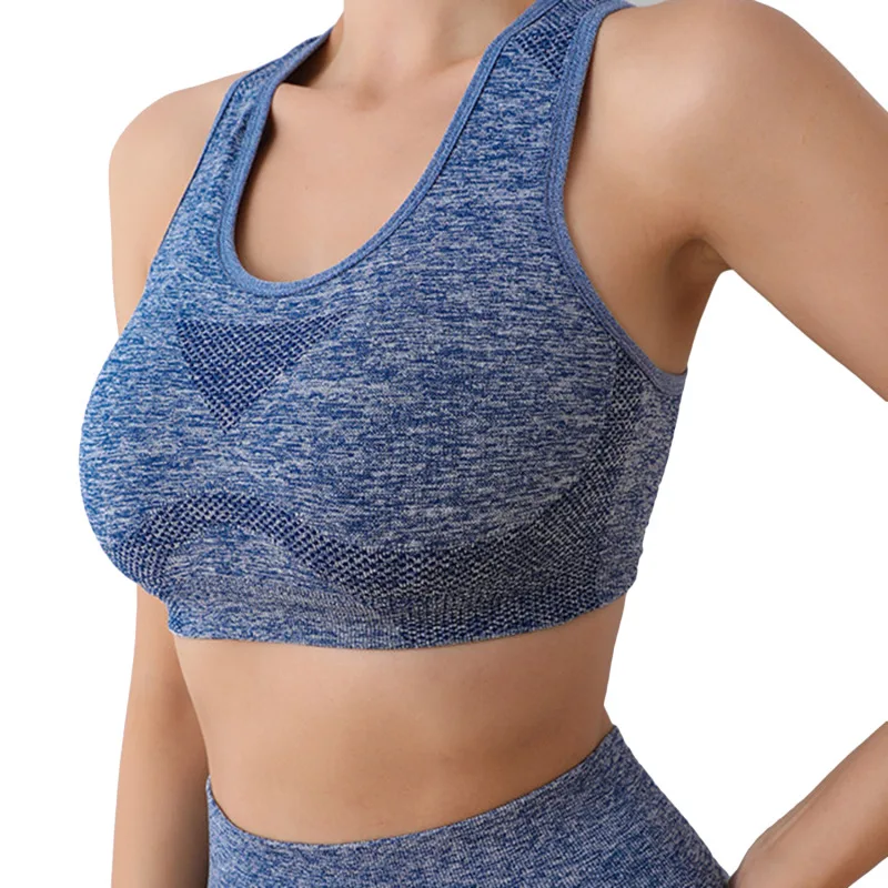 

Women Sports Top Push Up Bra Fitness Yoga Underwear Breathable Running Vest Gym Wear Sport Tops For Female Daily Workout Apparel
