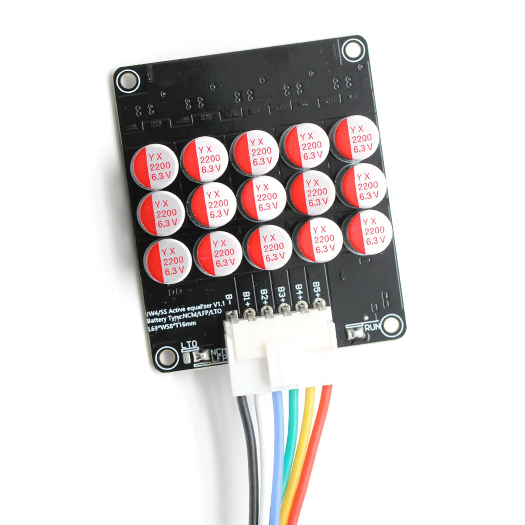 Customer Favorite 5S Active Equalizer Balancer Lifepo4 / Lipo/ LTO Battery Energy Equalization Capacitor BMS Board