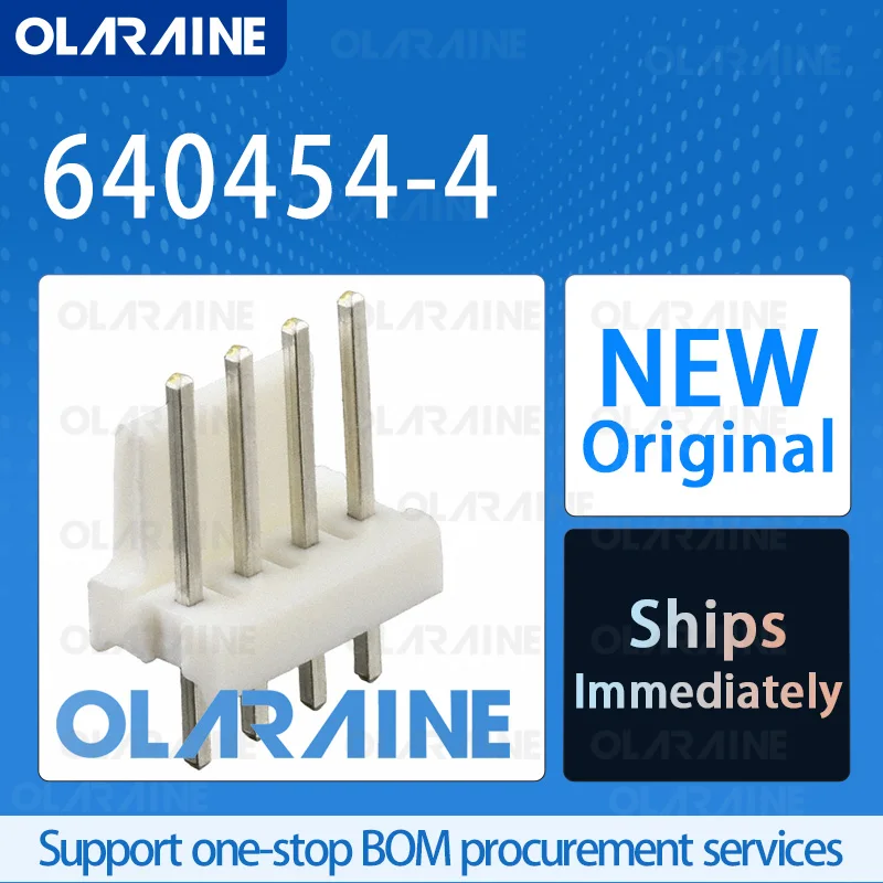 50/200/500Pcs 640454-4 100% brand new and original IC chip Headers and wire housings 4 Position 5 A