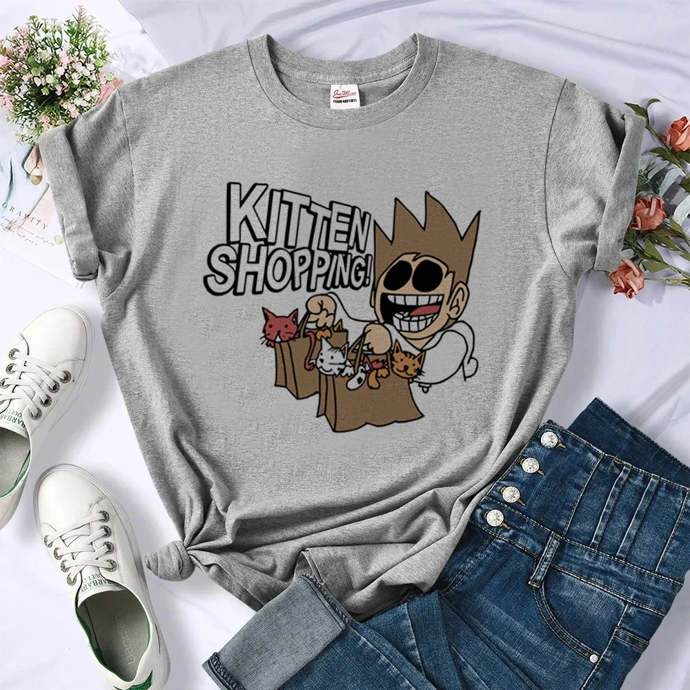 Eddsworld T-Shirt Shoujo Harajuku Baddie Vintage Sommer günstiges T-Shirt Ausverkauf Psychedelic Grunge Streetwear Party – Detail 7