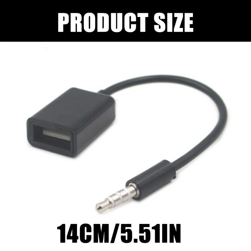 0xxd السيارات 3.5 مم واجهة USB سلك سلك كبل الكبل الكبل لدفق الموسيقى mp3 في أنظمة ستيريو السيارة المحسنة