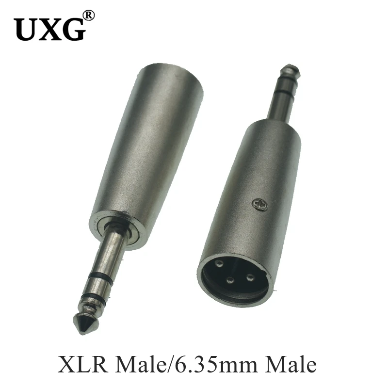 XLR 커넥터 암 잭 및 수 플러그, 스테레오 및 모노, TRS 마이크 어댑터, 3 핀, 1/4 인치, 6.35mm