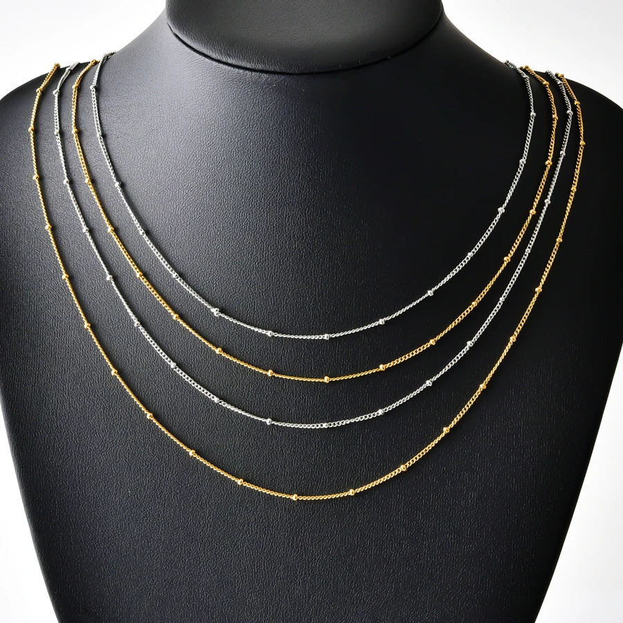 Side Clip Beads Long Chain Jew - đánh giá và giá Men Accessories Neck Chain