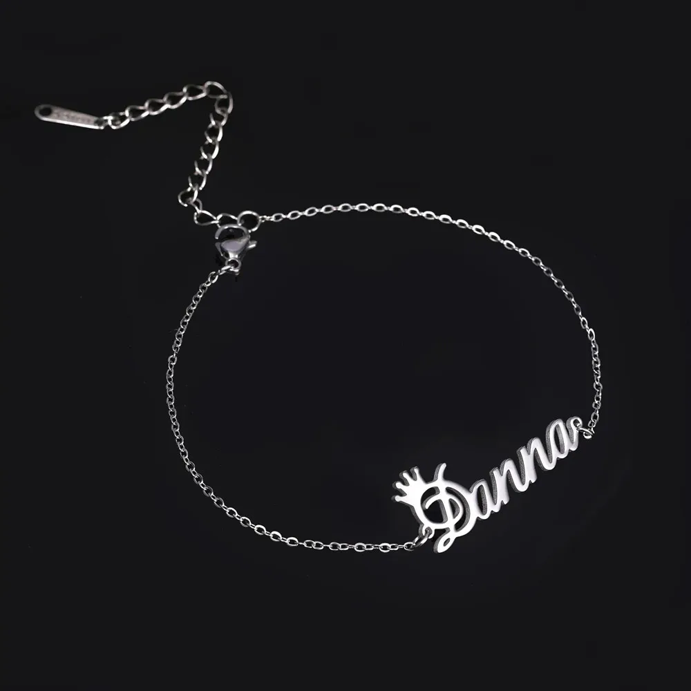 Personalized Name Bracelet Anklet Stainless Steel Personalized Leg Jewelry Custom Birthday Summer Beach Gifts for Women