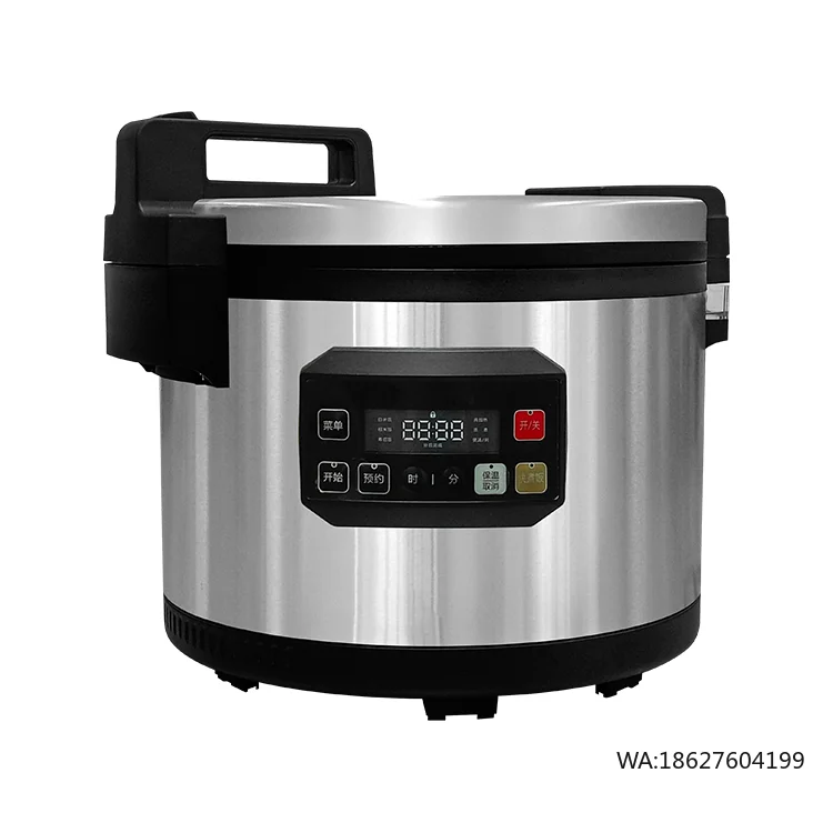 

Стальная кастрюля с антипригарным покрытием для ресторанов и столовых, умная коммерческая индукционная рисоварка - 15 л, нержавеющая сталь