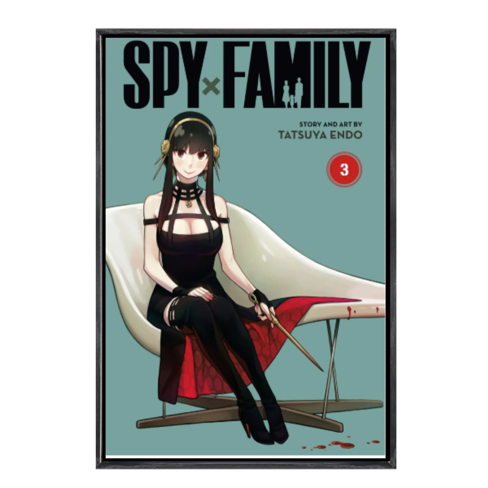 

Японская манга, многоразмерный холст, постер в двойной рамке, настенное искусство, домашний декор Spyx Family для гостиной, спальни