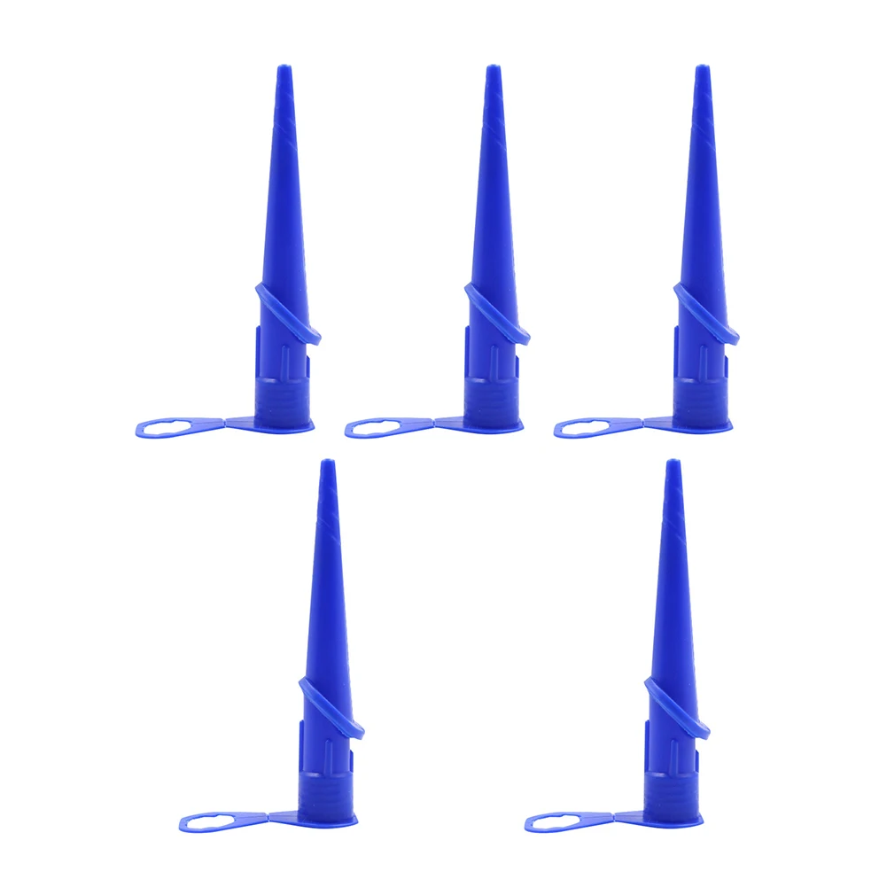 5pcs Sealing Caulking Nozzle Plastic Professional Durable Glass Glue Tip Mouth Pointing Multi Directional Construction Tools