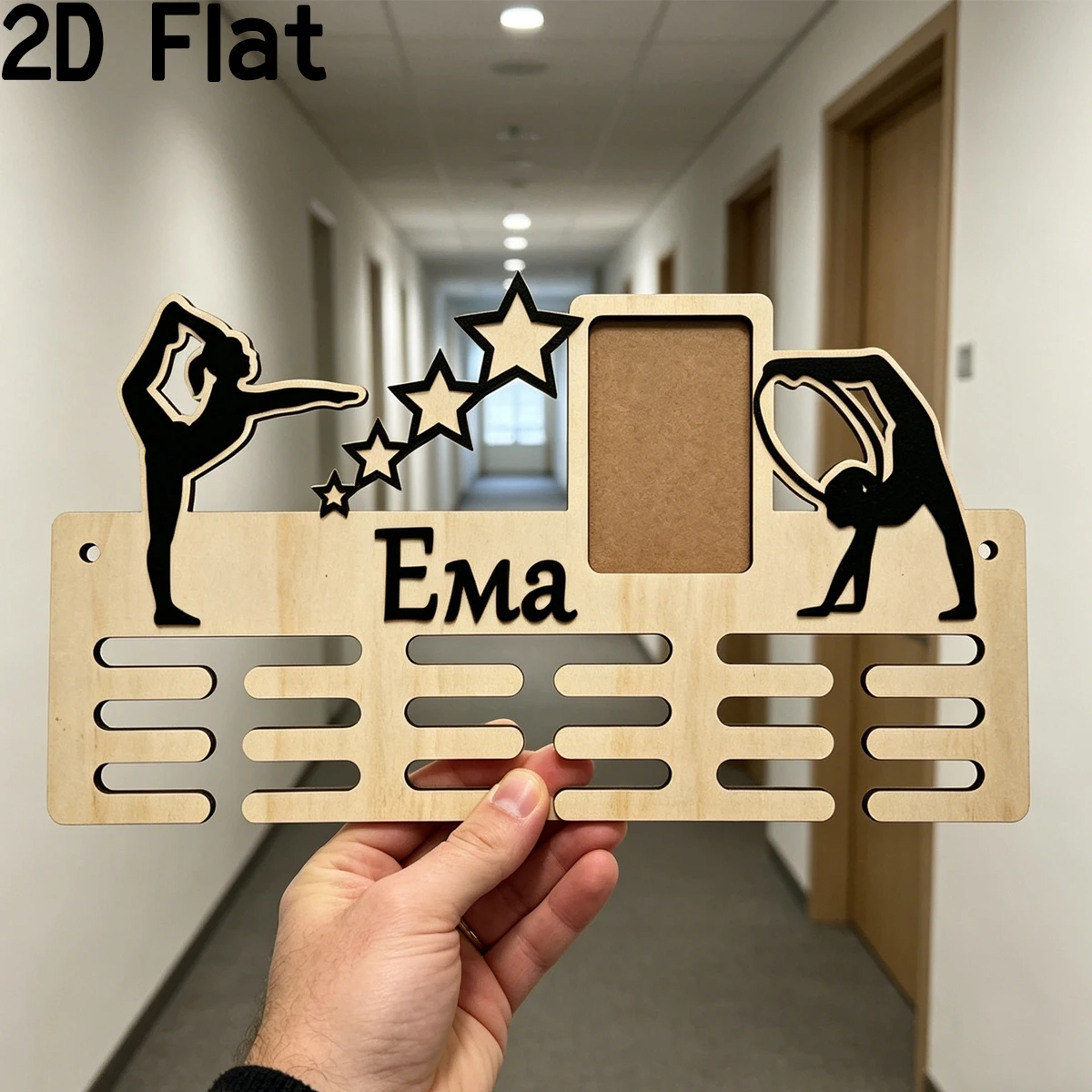 Home Decor Unique - 1 szt. Personalizowany drewniany uchwyt na
