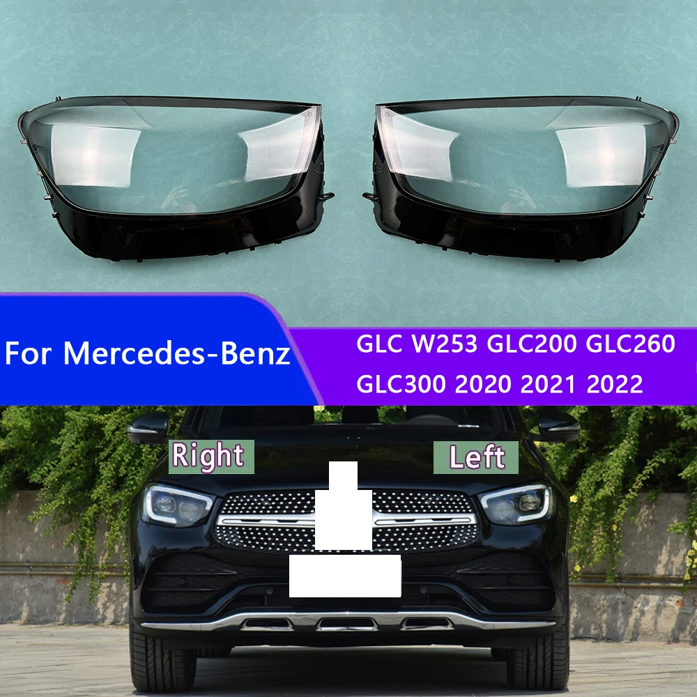 

Для Benz GLC W253 GLC200/260/300 2020 2021 2022, крышка фары, прозрачный абажур, абажур, корпус фары