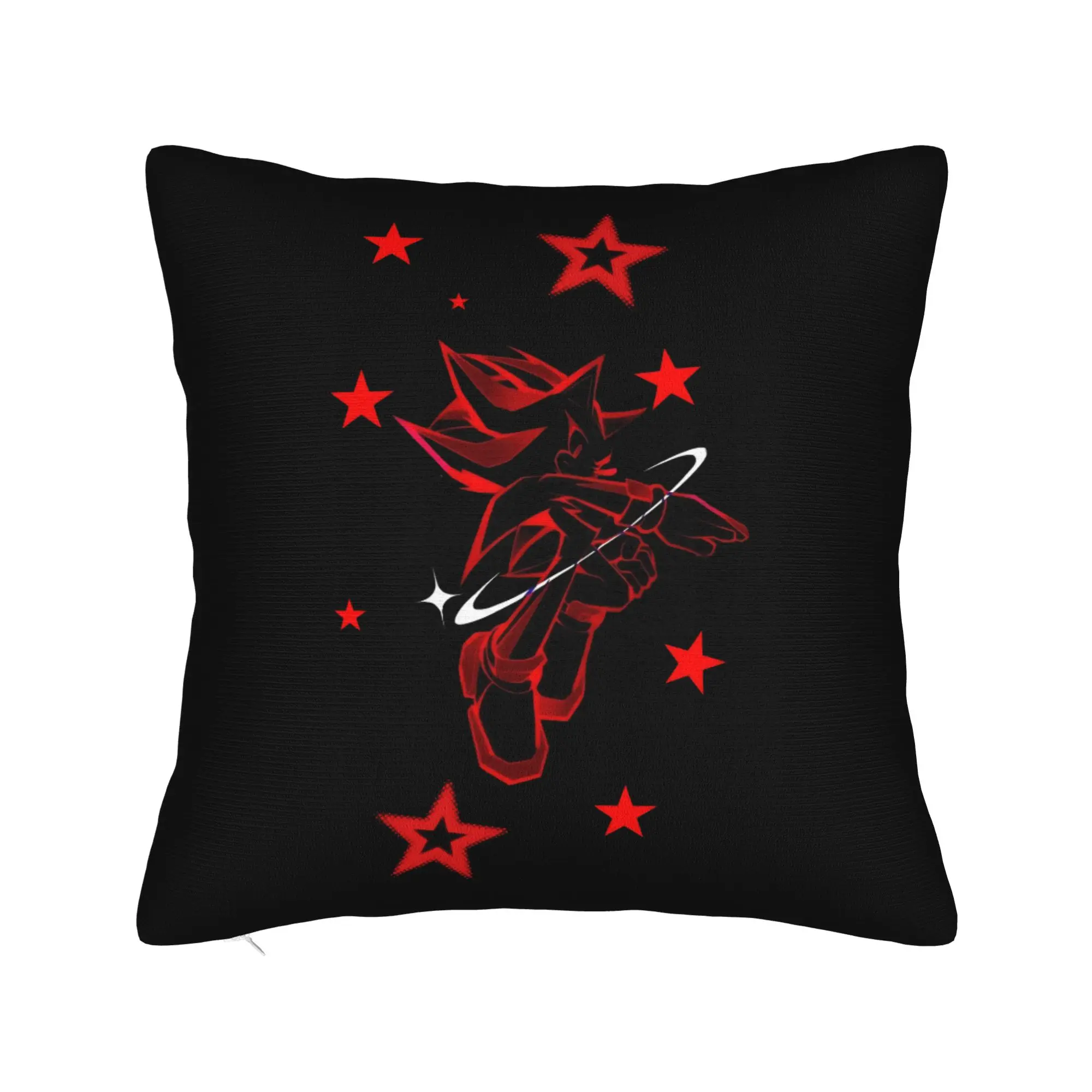 Shadow The Hedgehogs Pillowcase Soft Cushion Cover Decoration Cartoon Throw Pillow Case Cover Home Square