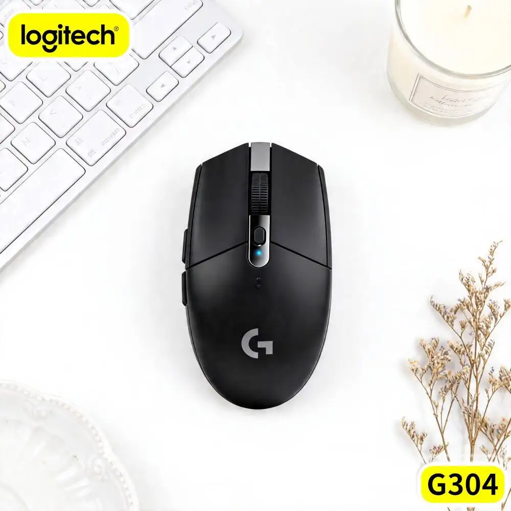 Logitech G304 LIGHTSPEED Wireless Gaming Mouse HERO Sensor Provide Reliable Tracking For Browsing Document Process