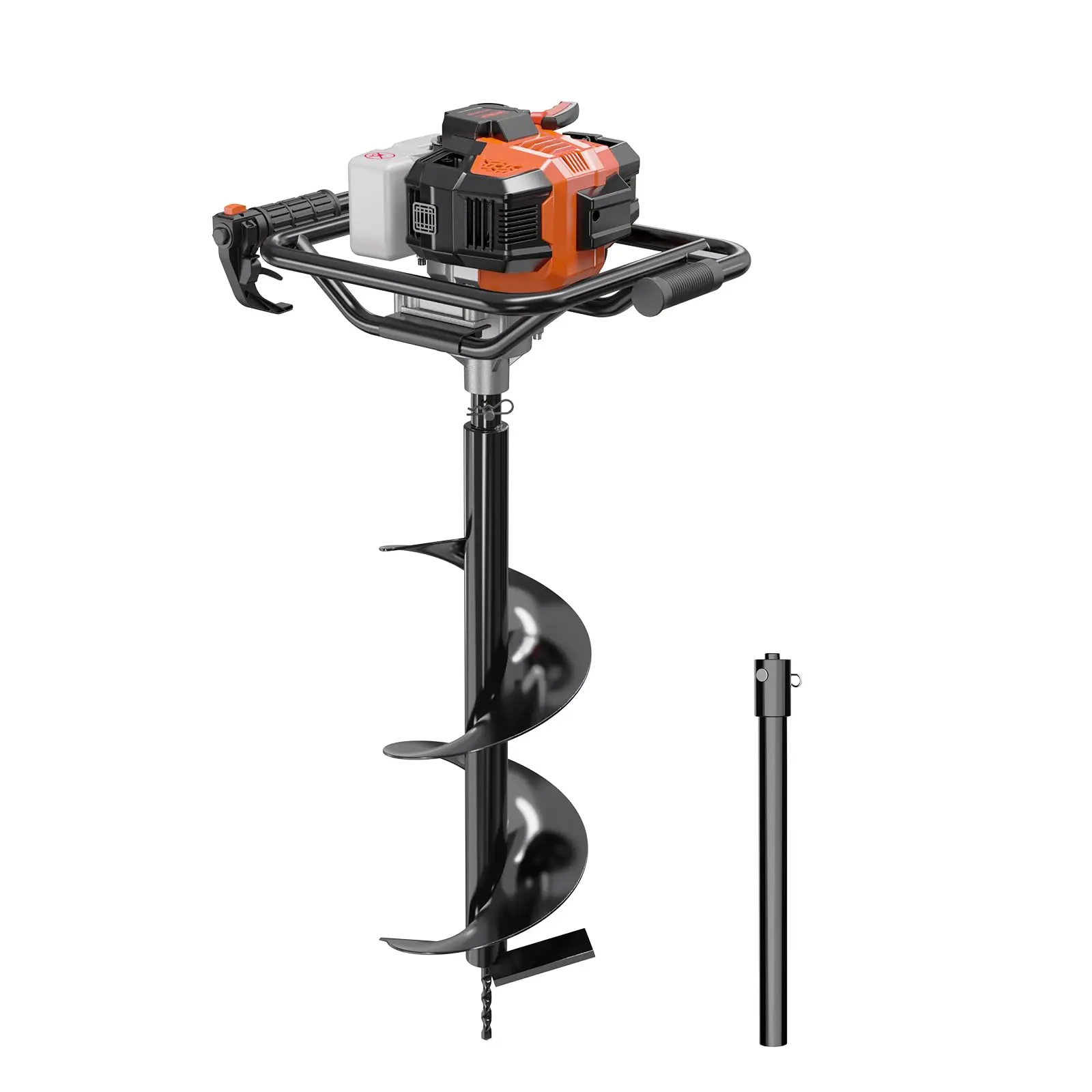 WORKIT Post Hole Digger, 52CC Auger Post Hole Digger, Gas Powered Hole Digger with 8