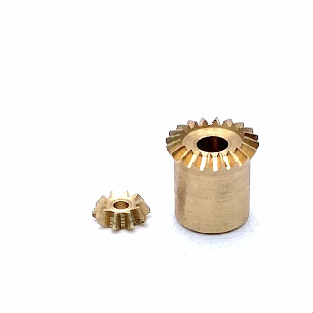 1:2 Bevel Gear 0.3M 10T 20T 1/2MM 90 Degree Transmission 10 Teeth/20 Teeth DIY Car Model Micro Car