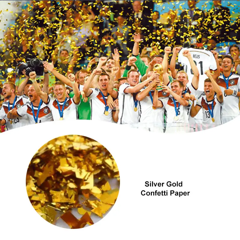

Silver Gold Confetti Paper Metallic Confetti Cannon Paper