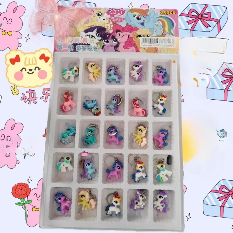 My Little Pony Twilight Sparkle Applejack Anime periferiche Creative Cartoon Cute Doll sorpresa per bambini Blind Box Toy Gift