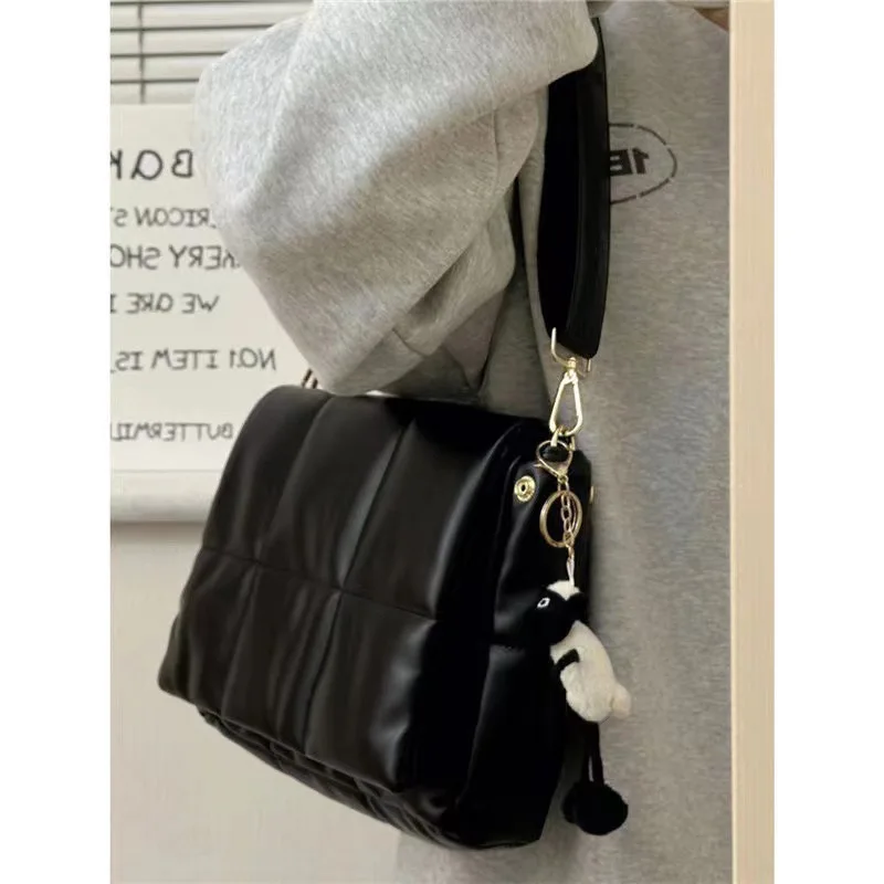 CGCBAG Fashion Women's Bag High Quality PU Leather Luxury Brand Designer Tote Bags Simple Square Handbags Female Messenger Bag