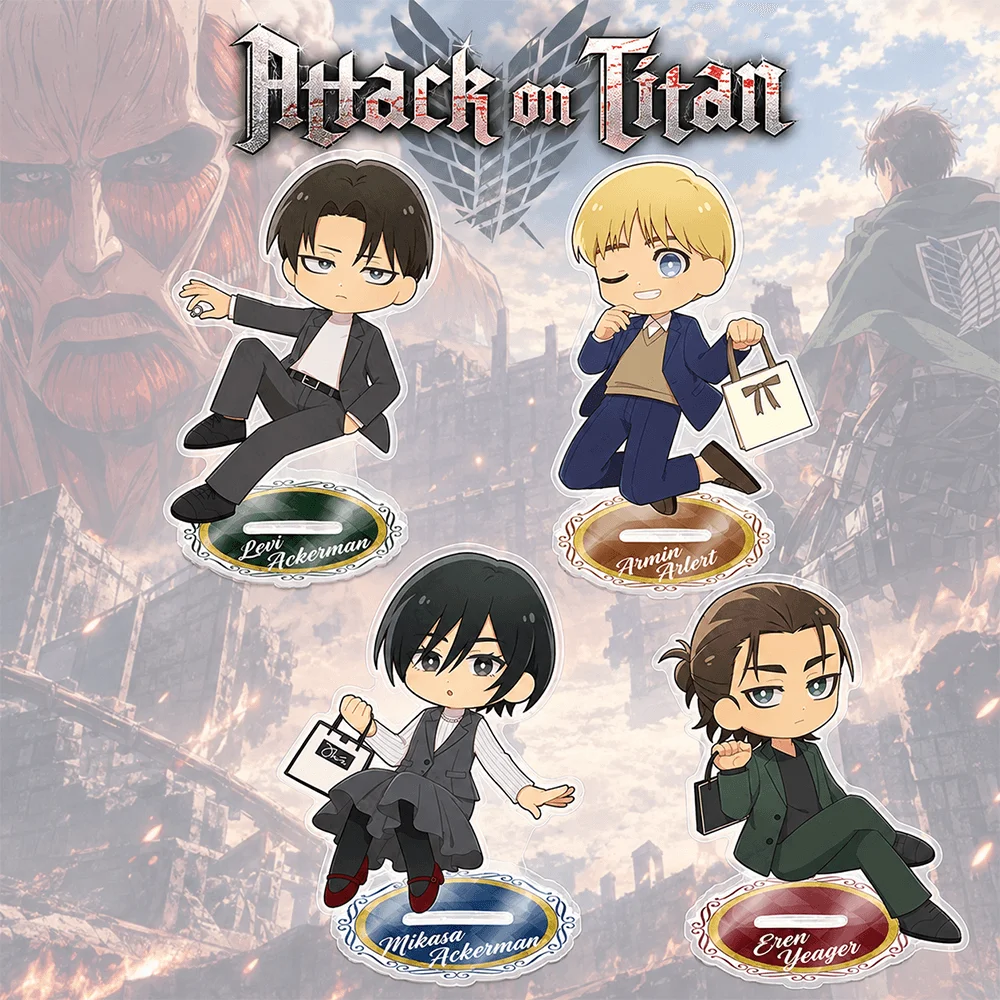 Attack on Titan Sasha Blouse 10cm Acrylic Stand Keychain Anime Figure Desk Decor Bag Charm Toy Peripheral Fan Birthday Gift