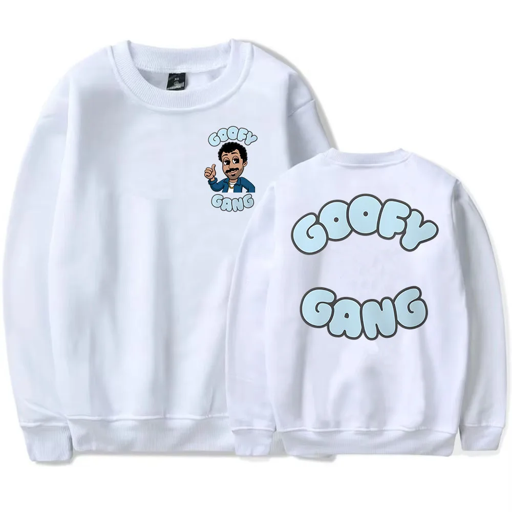 جديد Goofy Gang Crewneck البلوز مورغان جاي المغني الطباعة هوديس كم طويل للجنسين الشارع الشهير فضفاض الرجال النساء البلوز Gra #2
