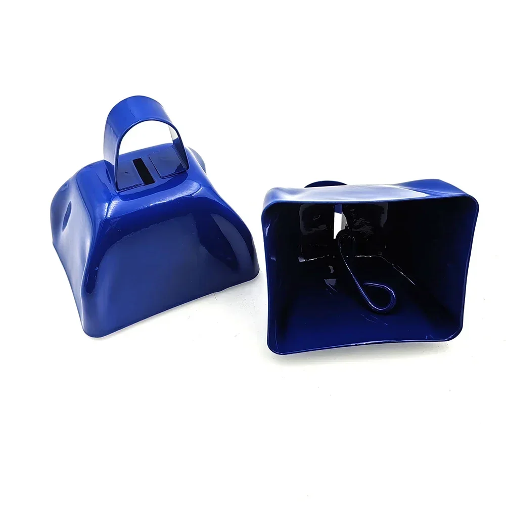 

Farm Bell Cheering Bell Celebrations Bright Blue Comfortable Grip Handle Lasting Durability Musical Instruments