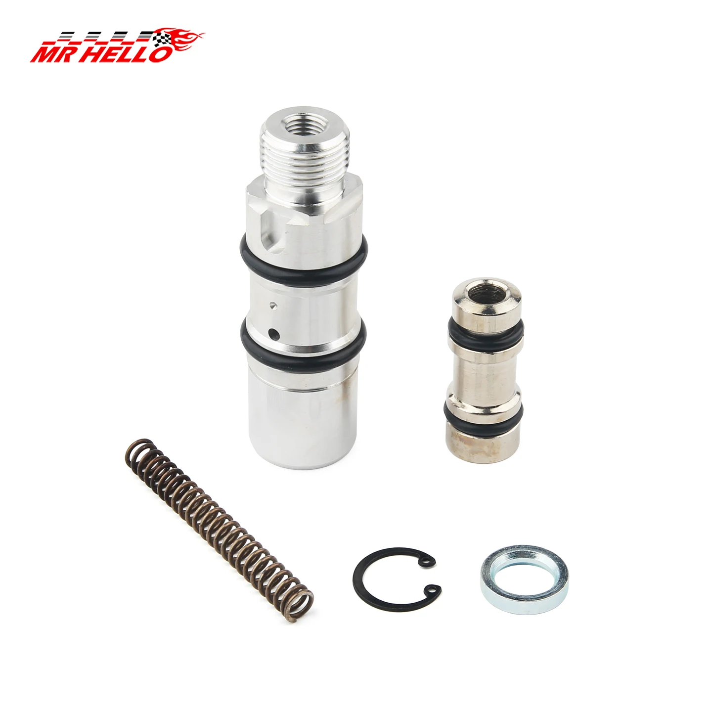 Rear Brake Master Cylinder Rebuild Kit for 11/16” Bore Master Cylinder Compatible with Harley 42382-87