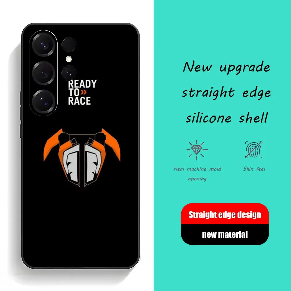 Moto Racing Brand Phone Case For Samsung Galaxy S26 S25 S24 S23 S22 S21 Plus Ultra K-KTmEs-S Fold A Soft Black