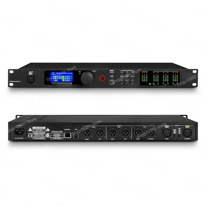 PA2 Professional Digital Audio Processor With 2 In And 6 Out Speakers For Professional Bar And Stage Performances And A Linear