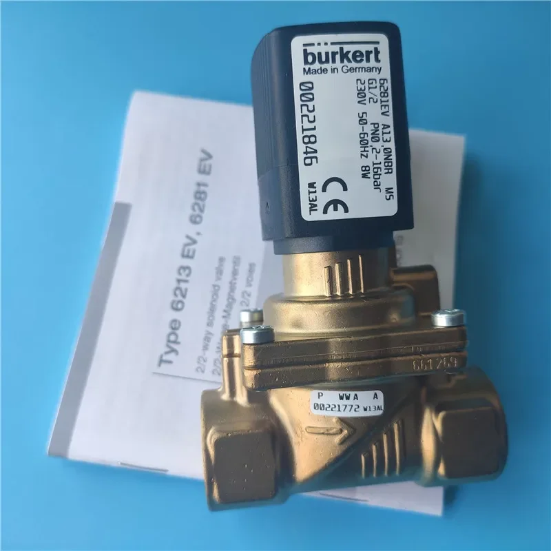 2025.4 Burkert6281EV صمام الملف اللولبي A 13.0 BNR G1/2 Bode Stock 00221844 0012218