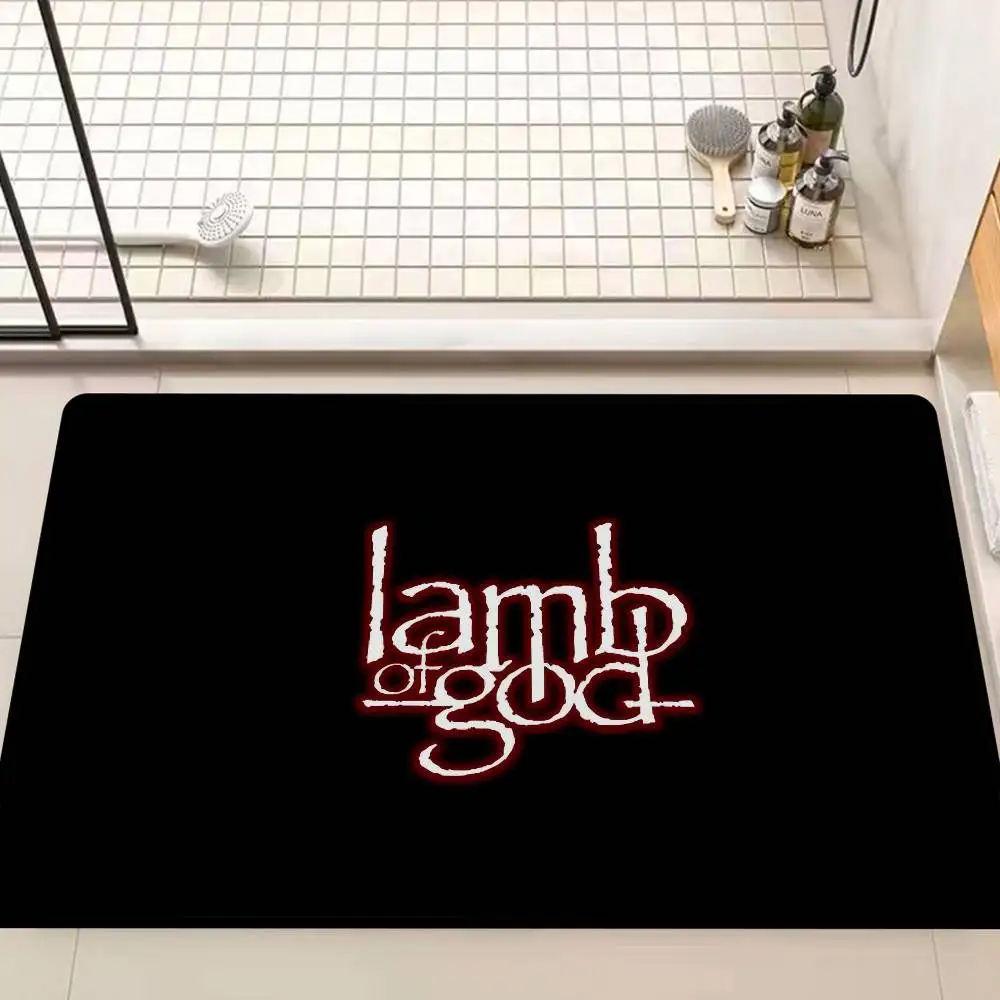 Lamb of God Floor Mat Non-Slip Laundry Room Mat Laundry Decor Balcony Child Living Room Bedside Mats