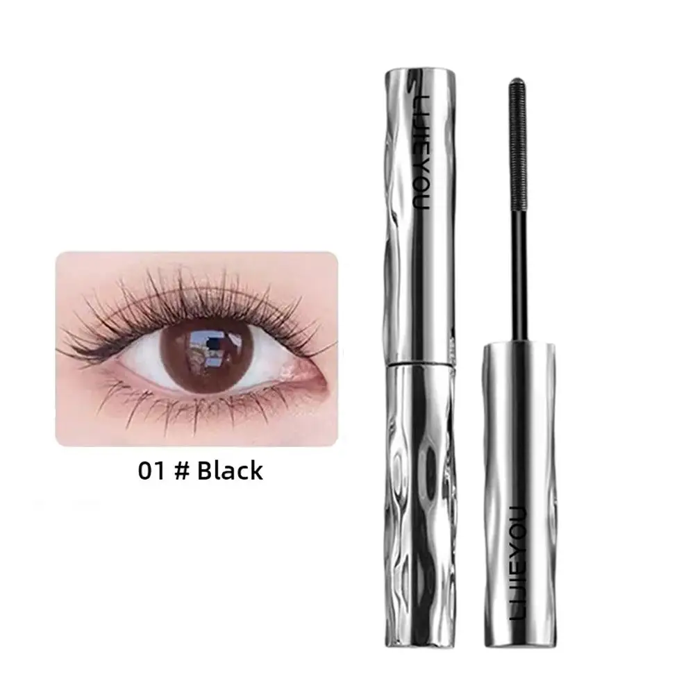Small Steel Tube Mascara 3D Silk Fiber Non Smudging Natural Long-lasting Primer Eyelash Black Extension Cosmetics Eyelash M7J5