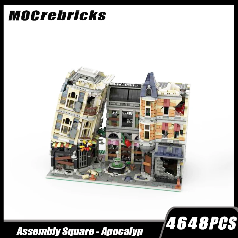 

MOC-166027 Modern City Street View Assembly Square Modular Building Building Block Assembly Model Brick Toy Children's Gifts