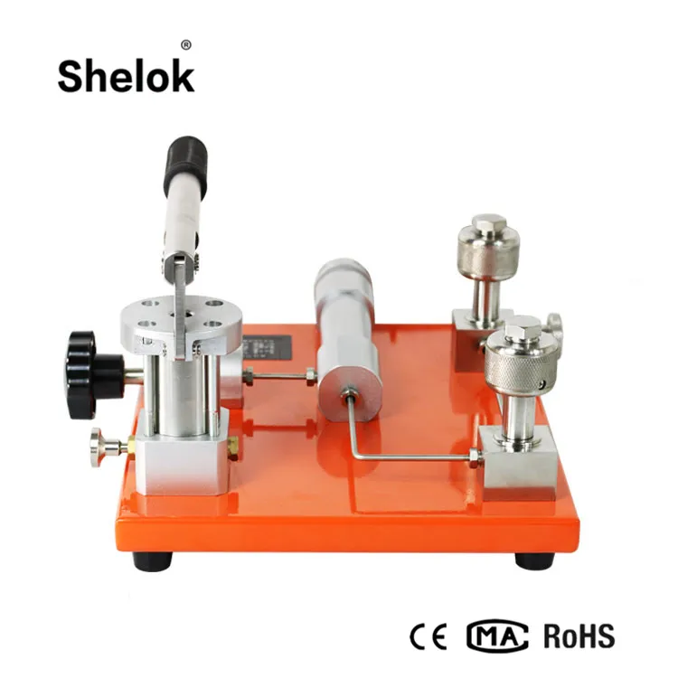 manual pressure test pump pressure comparator