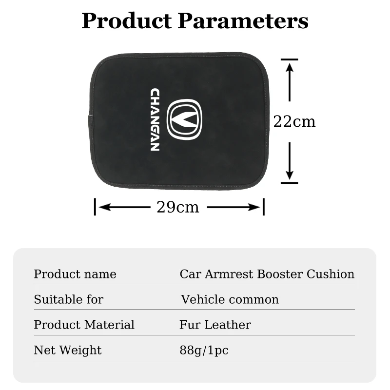 Car Armrest Box Pad Center Console Cover Accessories For Changan CS75 Plus CS95 CS35 Alsvin CS15 CS85 CS55 Eado CX20 CX70 Raeton