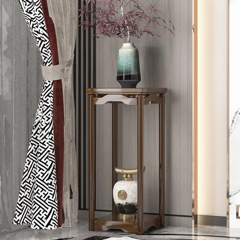 flower stand shelf balcony high-end living room flower stand floor-to-ceiling light luxury green basket display