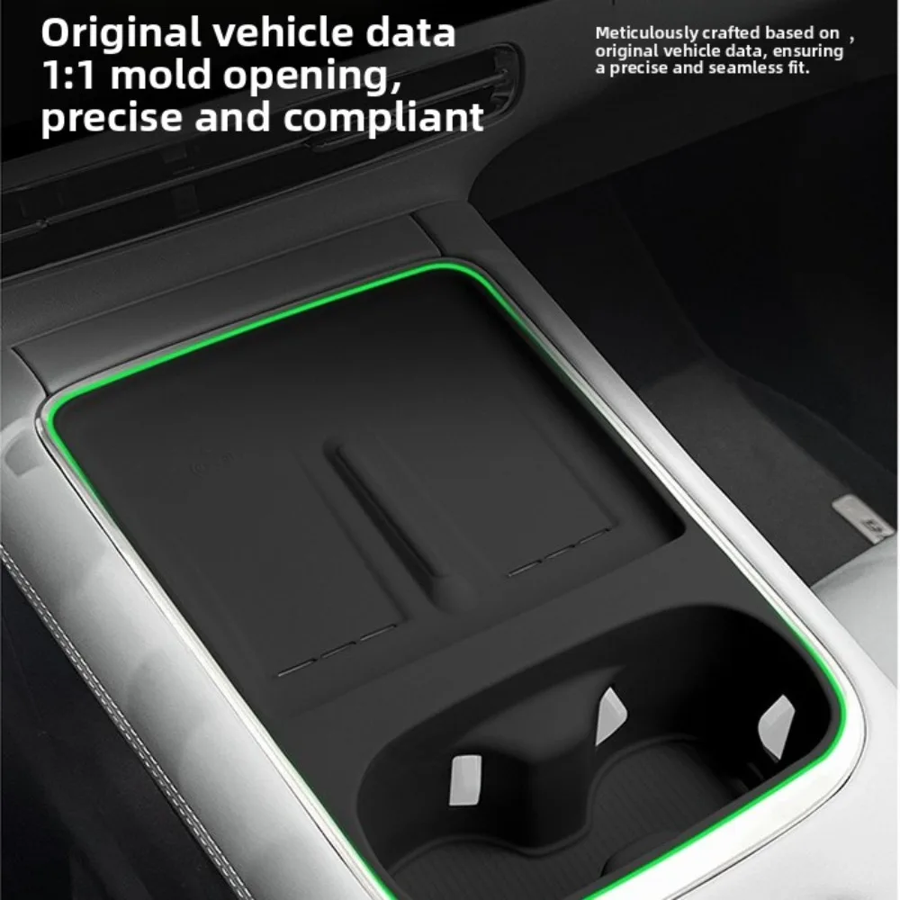 Car Cup Holder Phone Charging Tray For Xpeng G6 2025 2026 Anti-Dirt Pad Silicone Anti-Slip Shock-Absorbing Interior Accessories