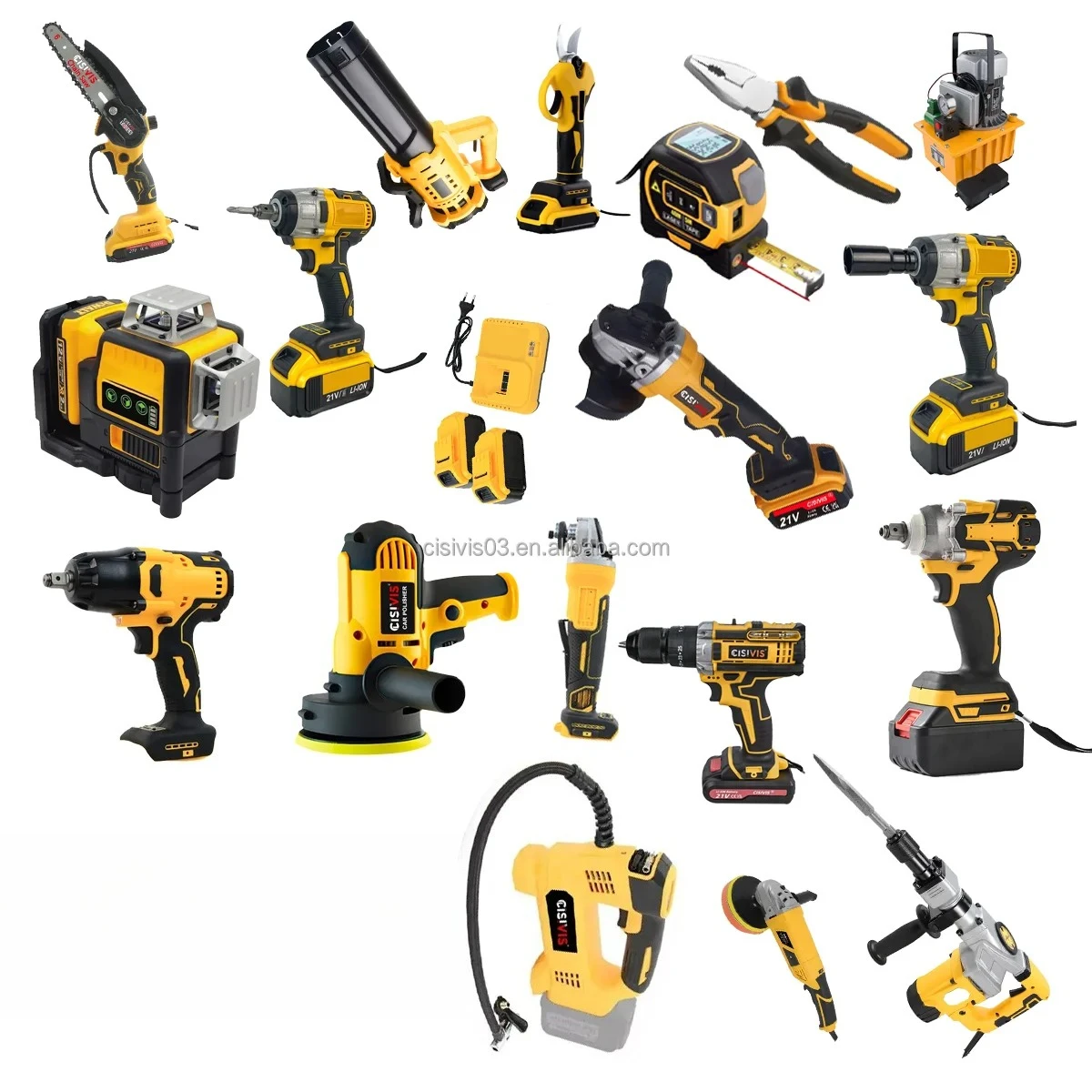 Factory Price Cordless 21V lithium battery power tools set combo battery universal brushless electric tools kit