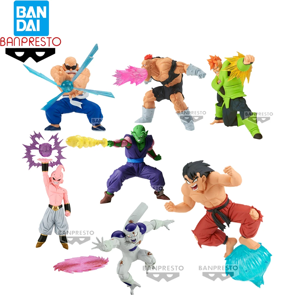 Original Banpresto Dragon Ball Gxmateria Son Goku Recoome Majin Buu Freeza Android 16 Piccolo Muten Roshi Model Toys Figures