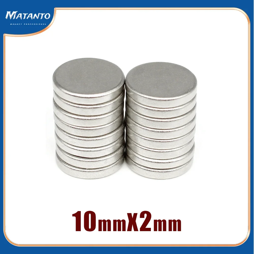 20/50/100/150/200/300PCS 10x2mm קטן עגול חזק חזק מגנטים N35 Neodymium מגנט דיסק 10x2mm מגנטים קבועים 10*2mm