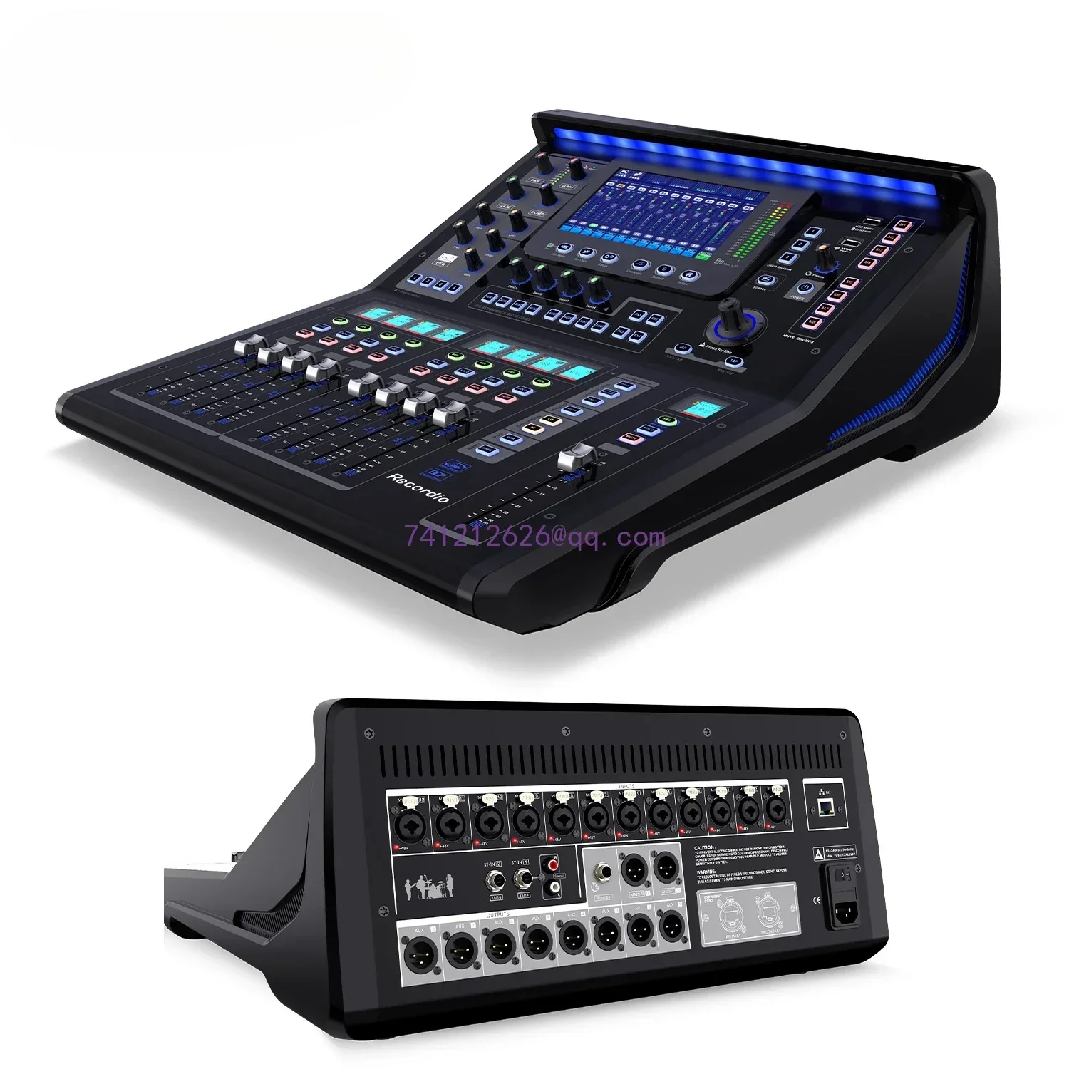 Professional Mixing Console Touch Sensitive HD Display Wireless WIFI Remote Tuning Digital Mixer USB Audio Mixer