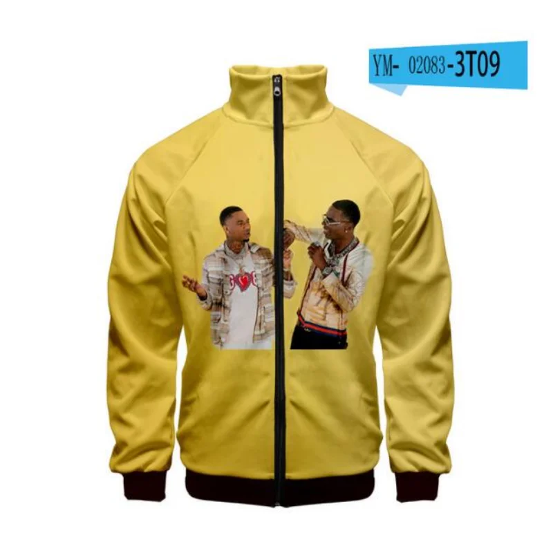 RIP Rapper Young Dolph 3D Print Men's Jackets Harajuku Cardigan Stand Collar Zipper Baseball Jacket Outerwear Casual Sportswear